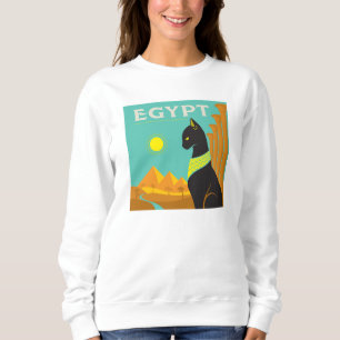 Egypt   Land of  Feline Royalty Sweatshirt