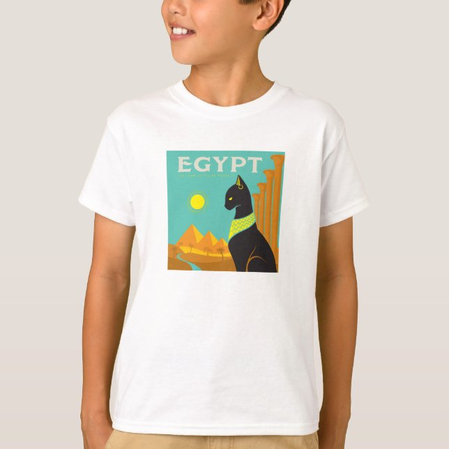 Egypt | Land of  Feline Royalty T-Shirt (Front)