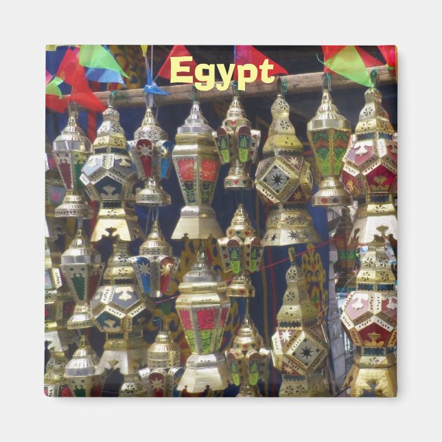 Egypt Lanterns Magnet (Front)