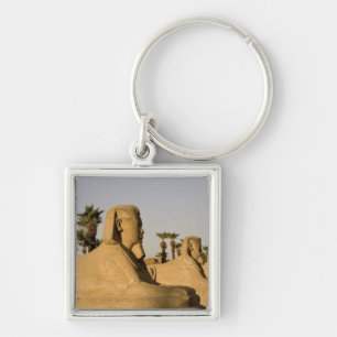 Egypt, Luxor. The Avenue of Sphinxes leads to Keychain