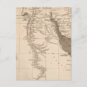 Egypt Map by Arrowsmith Postcard