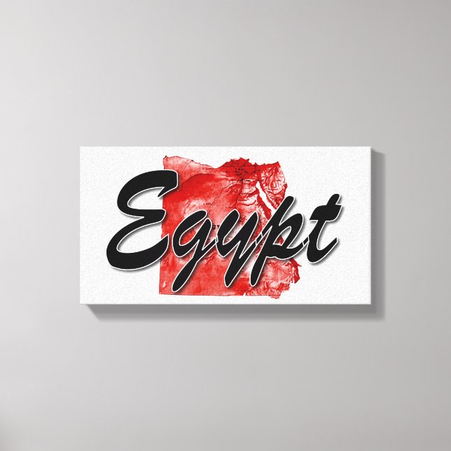 Egypt map canvas print (Front)