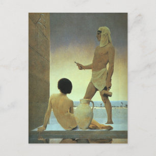 Egypt, Maxfield Parrish) Postcard
