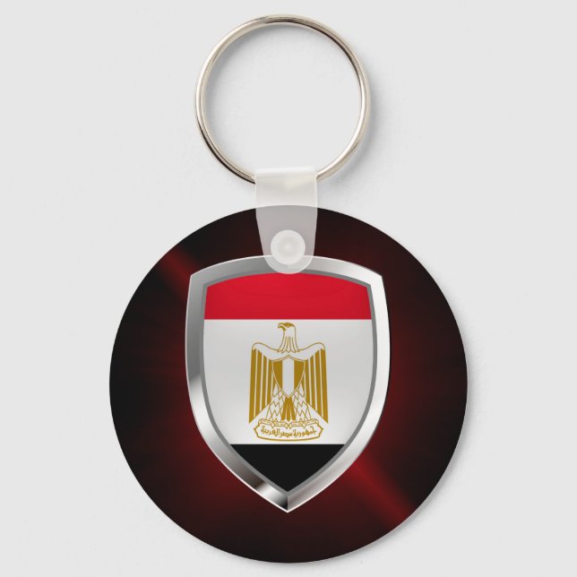 Egypt Metallic Emblem Keychain (Front)