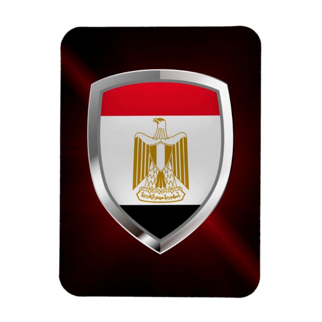 Egypt Metallic Emblem Magnet (Vertical)