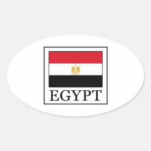 Egypt Oval Sticker