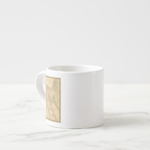 Egypt, Palestine and Arabia Map Espresso Cup