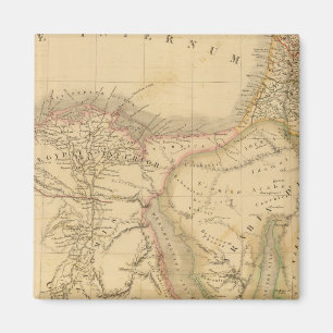 Egypt, Palestine and Arabia Map Magnet