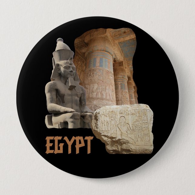 EGYPT photo collage button (Front)