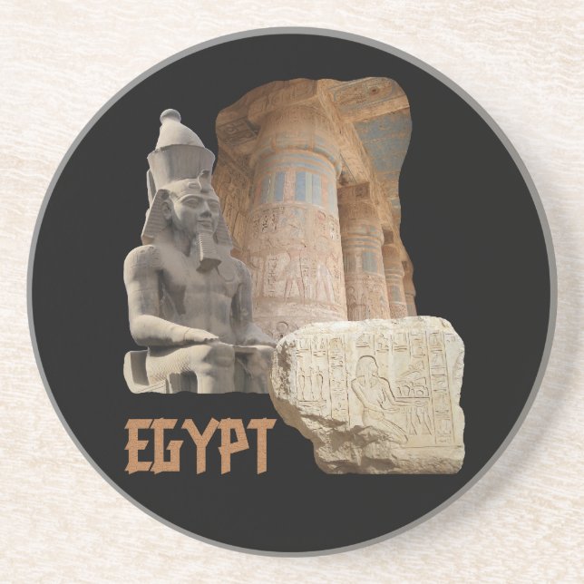 EGYPT photo collage coaster (Front)