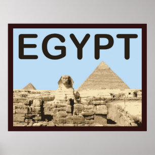 Egypt Pyramid of Khafre Poster