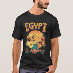 Egypt Pyramids and Sphinx Travel Art T-Shirt