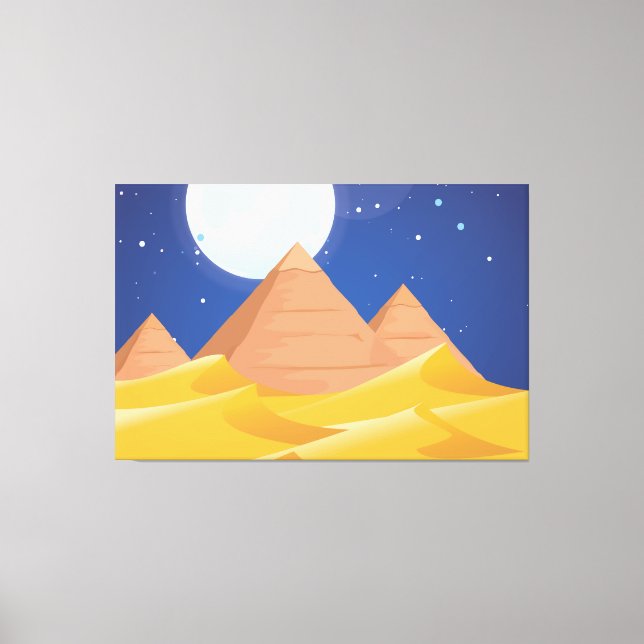 Egypt Pyramids Canvas Print (Front)