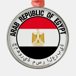 Egypt  Round Emblem Metal Ornament