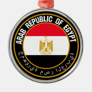 Egypt  Round Emblem Metal Ornament