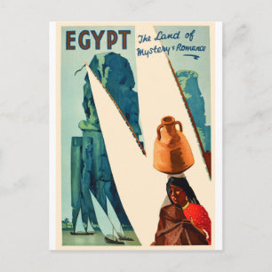 Egypt, Sailing on Nail River Postcard