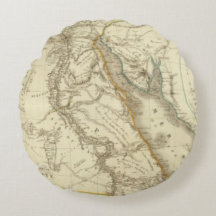Egypt, Saudi Petree Round Pillow