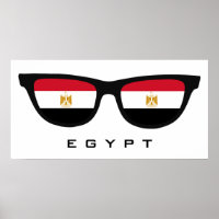 Egypt Shades texte personnalisé et affiche couleur