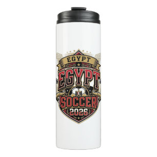 Egypt Soccer 2026 Soccer Bold Country Typography G Thermal Tumbler