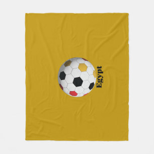 Egypt Soccer Fleece Blanket