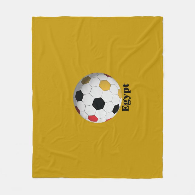 Egypt Soccer Fleece Blanket (Front)
