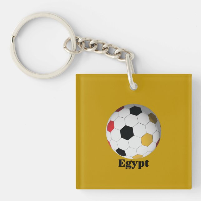 Egypt Soccer  Keychain (Front)