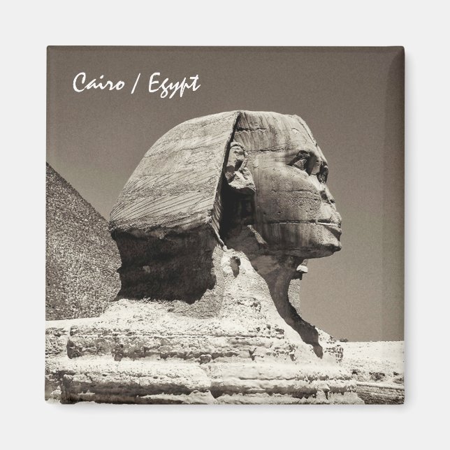 Egypt & Sphinx, Pyramids, Ancient Cairo Magnet (Front)