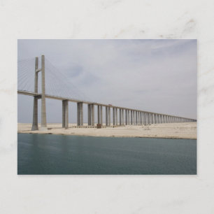 Egypt, Suez Canal. Bridge of Peace aka Peace Postcard