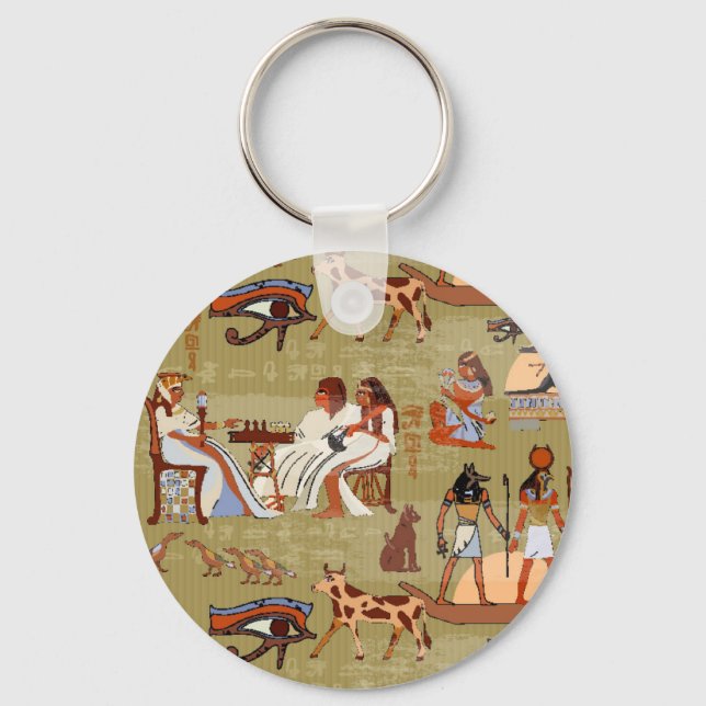 Egypt | Symbols Pattern Keychain (Front)