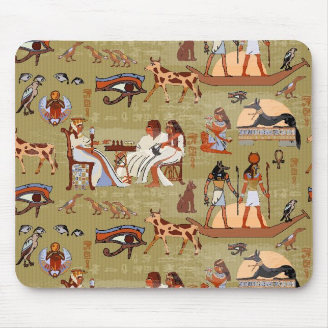 Egypt | Symbols Pattern Mouse Pad (Front)