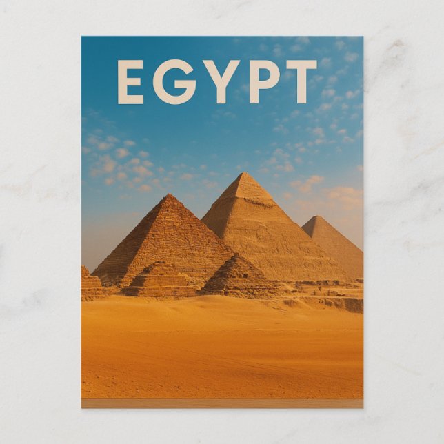 Egypt – The Great Pyramids of Giza Postcard (Front)