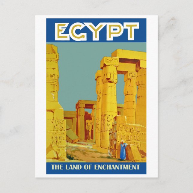 Egypt, the land of enchantment postcard (Front)