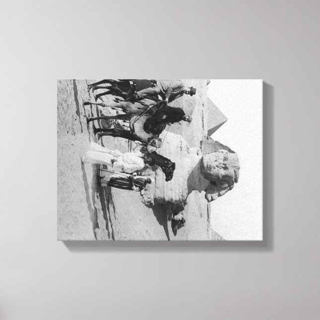 Egypt Tourists Travelling the Nile, Sphix Canvas Print (Front)