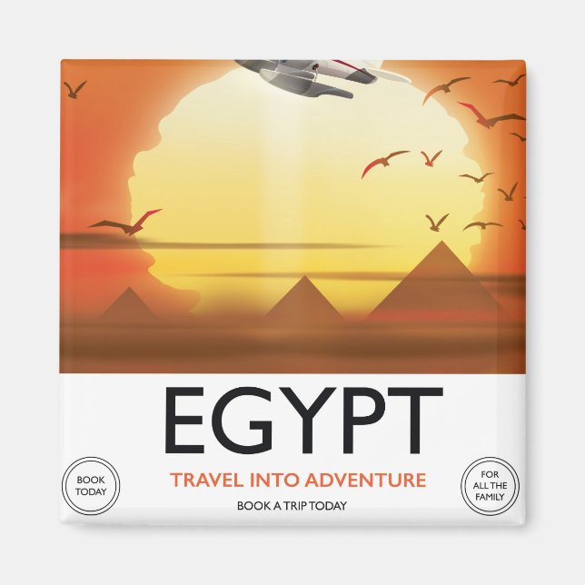 Egypt "Travel into Adventure" Magnet (Front)