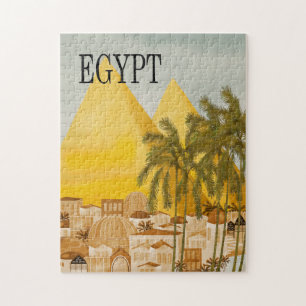 Egypt Travel Poster Jigsaw Puzzle
