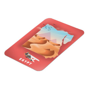 Egypt travel poster magnet