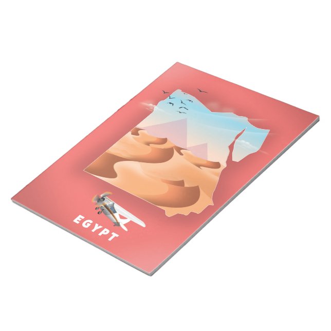 Egypt travel poster notepad (Angled)