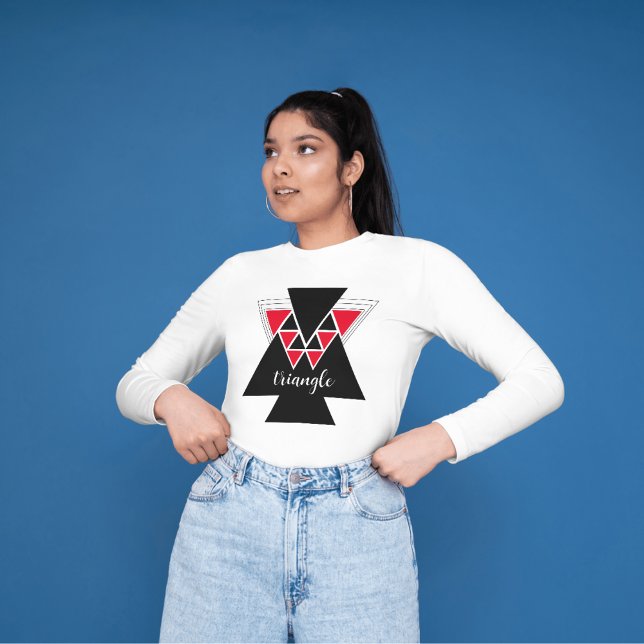 Egypt Triangle  T-Shirt (triangle pyramid style women's t-shirt)