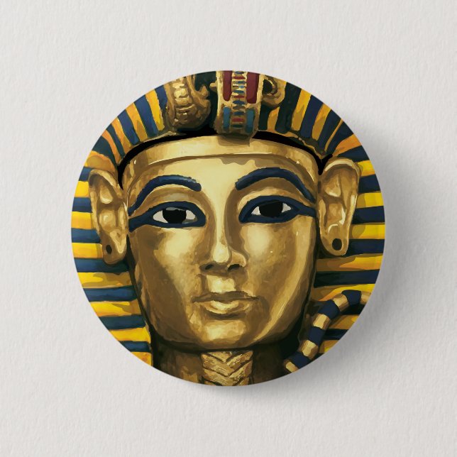 Egypt -Tutankhamun 2 Inch Round Button (Front)
