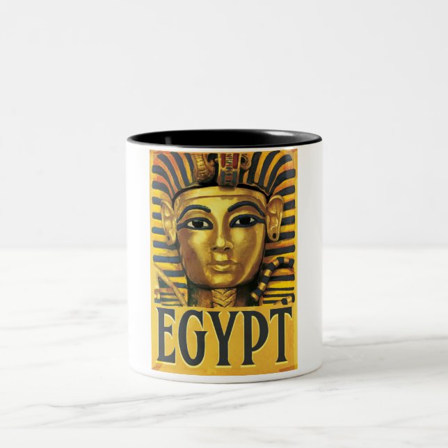 Egypt -Tutankhamun Two-Tone Coffee Mug (Center)