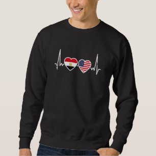 Egypt USA Home Country Proud Egyptian American Fla Sweatshirt