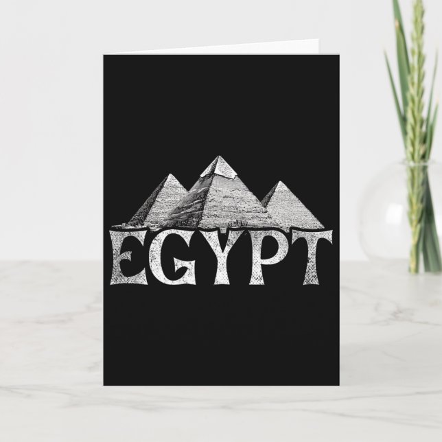 Egypt Vacation Travel Pyramids  Card (Front)