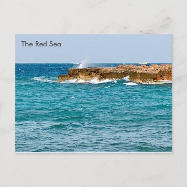 Egypt View of the Red Sea from Egypt Postcard (Front)