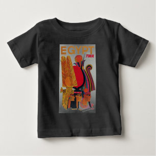 Egypt Vintage Air Travel Ancient Culture Tourism Baby T-Shirt