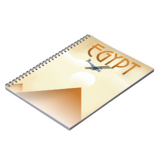 Egypt Vintage style flight poster Notebook