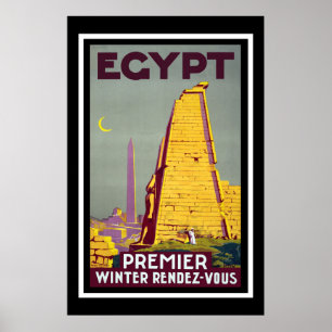 Egypt Vintage Travel Poster