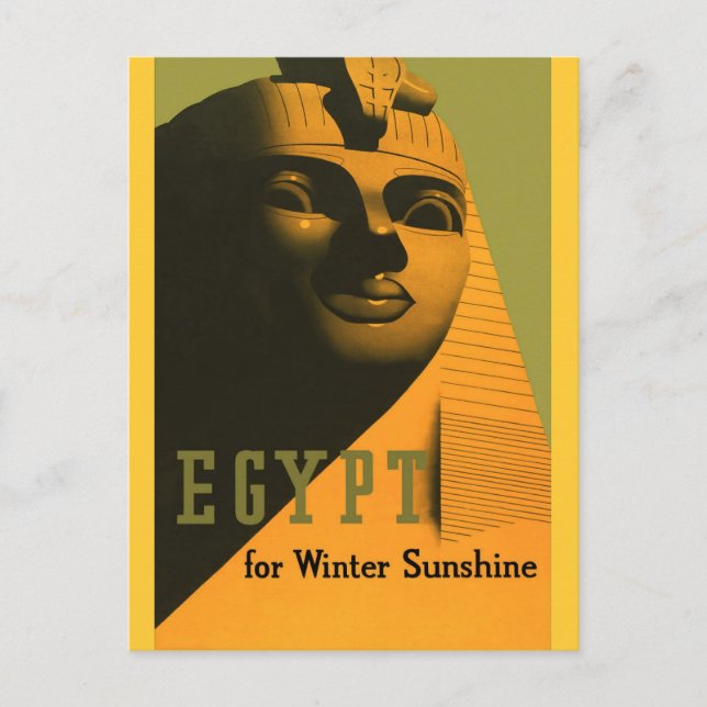 Egypt - Vintage Travel Poster Art Postcard (Front)