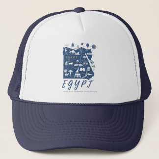 Egypt your way towards civilization trucker hat