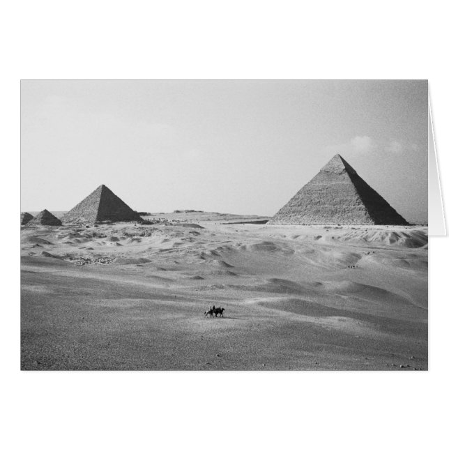 Égypte du Caire, Pyramides de Gizeh (Devant horizontal)