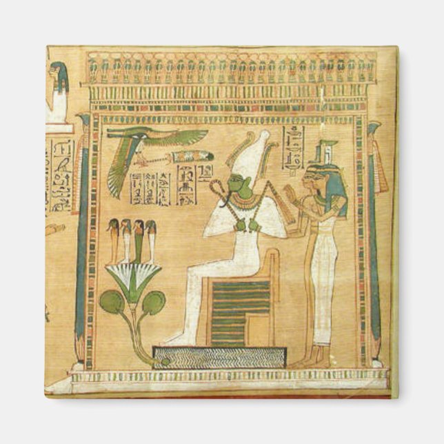 Égypte-Hiéroglyphes aimant (Devant)